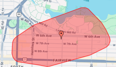 BC Hydro reports power outage for over 1,500 customers in Vancouver