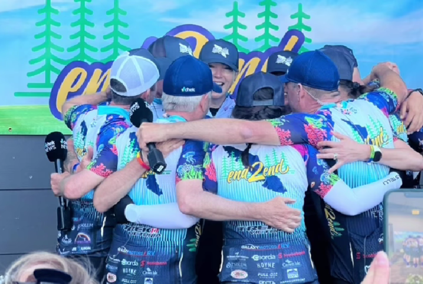 Vancouver Island’s End2End cycling relay more than doubles fundraising record