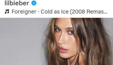 Justin Bieber Posts Some Eye-Popping Pictures of Wife Hailey Baldwin, Using Foreigner Song "Cold as Ice" as Soundtrack