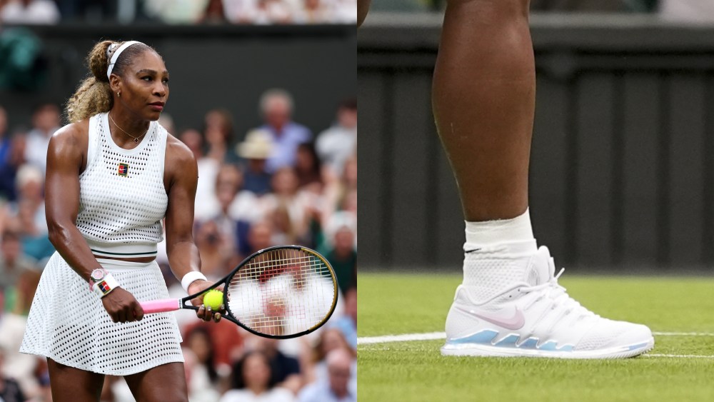 Serena Williams at Wimbledon in London on June 30, 2026.