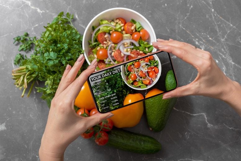 Smartphone Food Tracking Nutrition Facts Calories