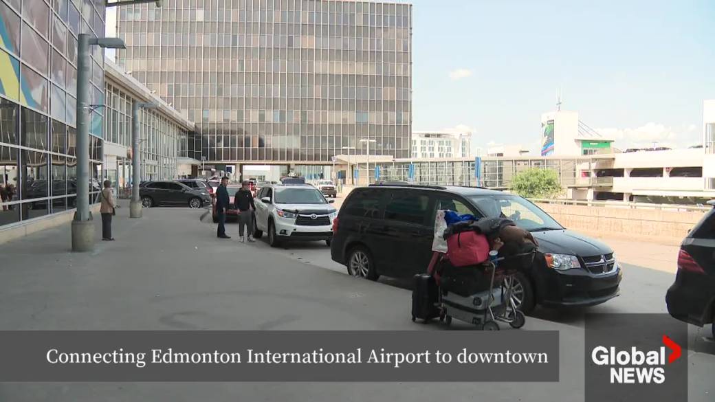 Click to play video: 'Would a train connecting airport to downtown Edmonton boost economy?'