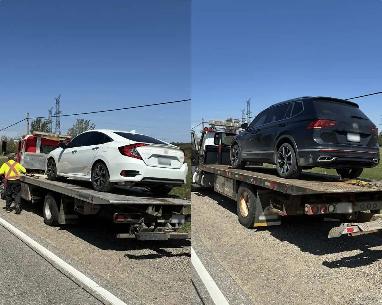 mississauga driver among two people charged with stunt driving in small ontario town.