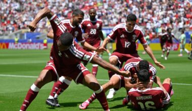 Qatar stuns Switzerland with late equalizer to earn draw in Group B clash