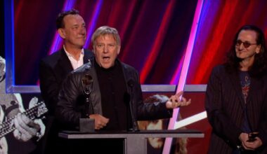 Rush at the 2013 Rock And Roll Hall Of Fame
