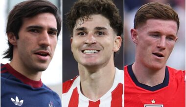 Transfer news LIVE: Arsenal FC chase Tonali; Alvarez bid; Anderson to Man Utd; Chelsea, Liverpool latest