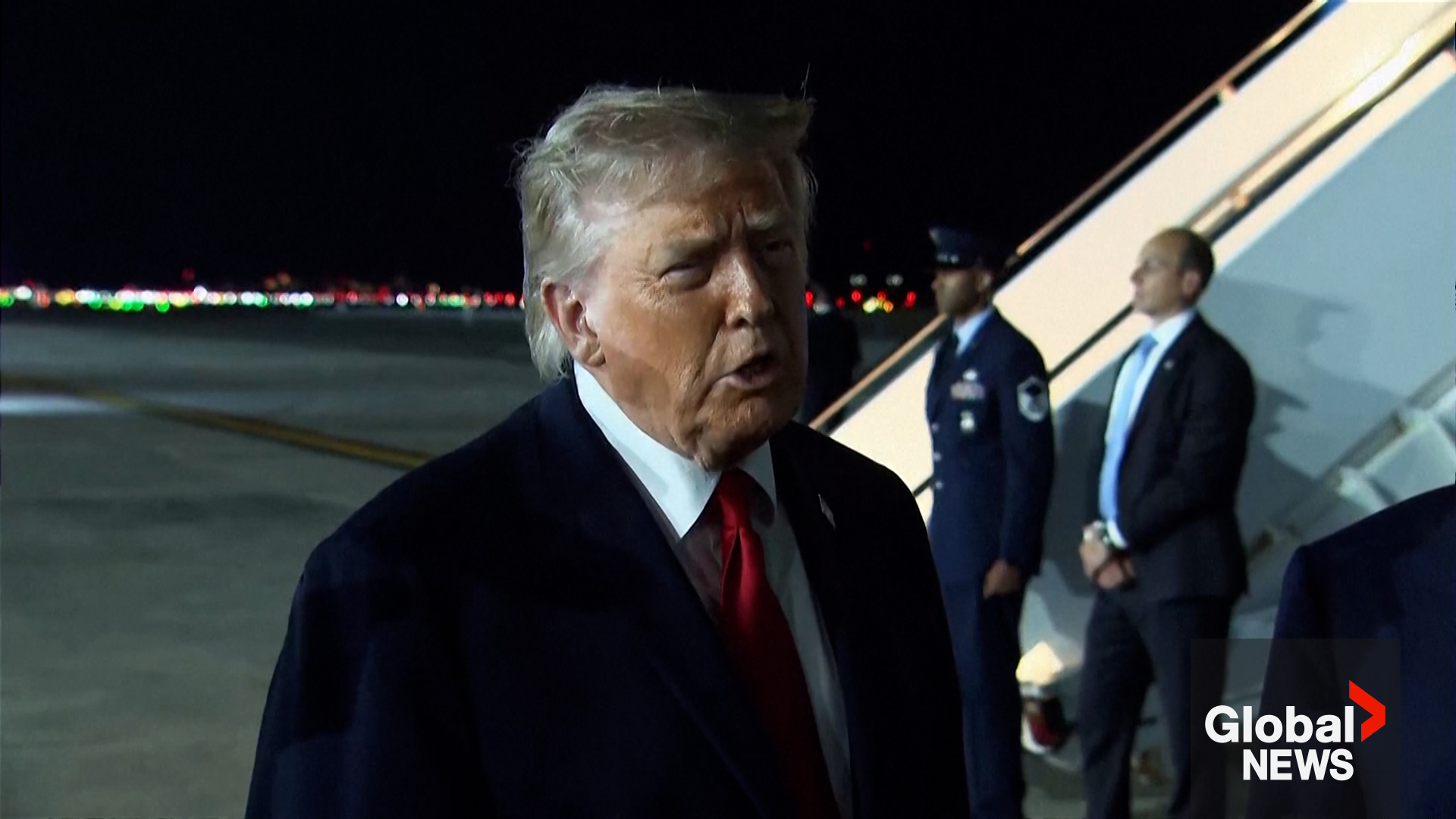 Click to play video: 'Trump says U.S. “must respond” after Iran shoots down Apache helicopter near Strait of Hormuz'