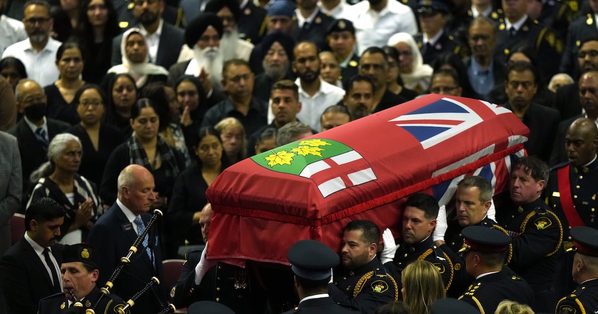 Tarun Bali, OPP officer killed in line of duty, remembered at funeral