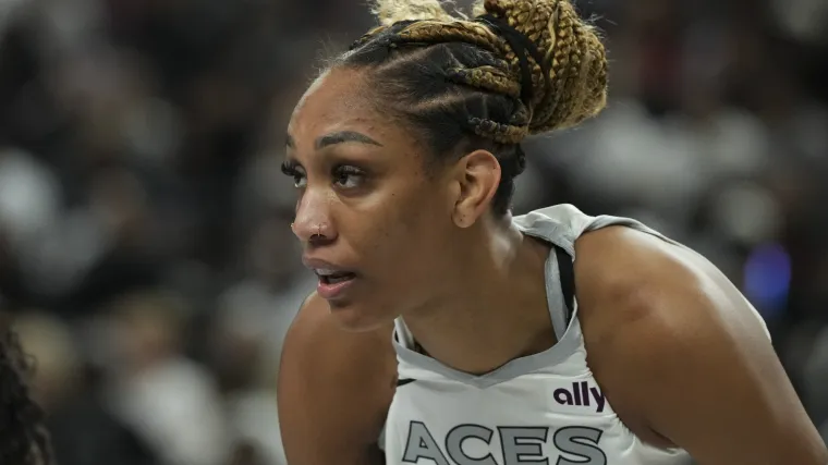 A'ja Wilson's simple pregame outfit had WNBA fans saying the same thing image