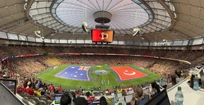 The field at BC Place