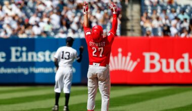 MLB Roundup: Stewart has six RBIs as Reds rout Yankees