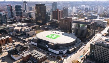 Hamilton's TD Coliseum unveils SGA-themed basketball court