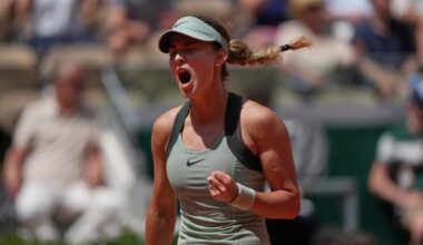 Kalinskaya wins a super tiebreak to reach her first French Open quarterfinal