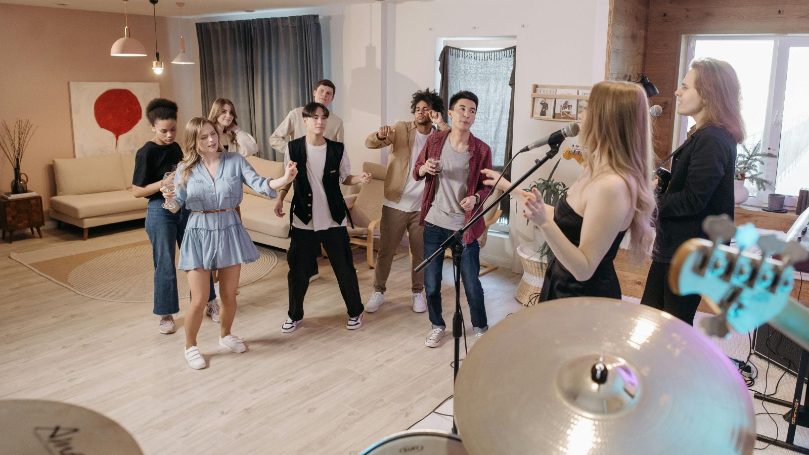 Band playing music