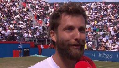 Tennis player Corentin Moutet can't stop saying 'f*ck' in post-match interview