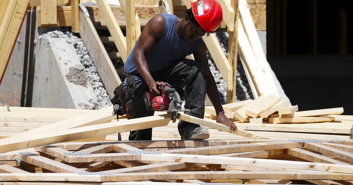 Annual pace of housing starts down in May: CMHC