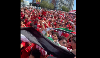 Egyptian football fans chant for Palestine in Vancouver | Israel-Palestine conflict