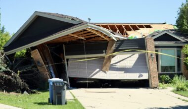 Winnipeg storm rips through home, damages trees