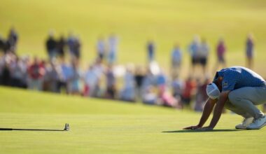 After missing his putt on the 18th hole, Sam Burns comes up one shot short at the US Open