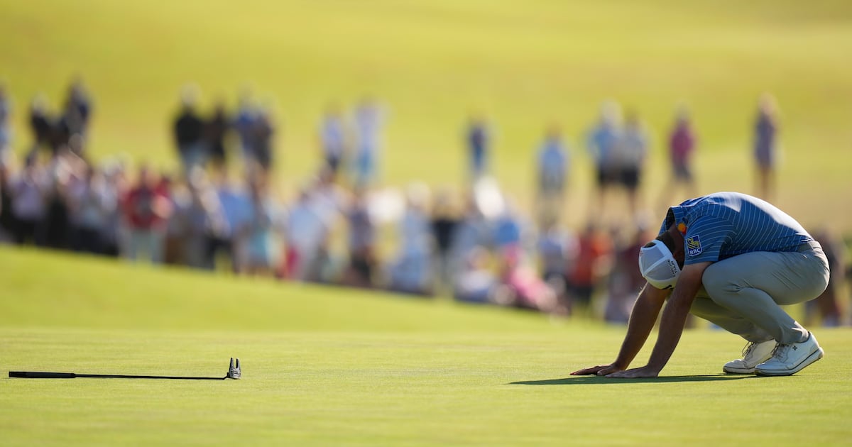 After missing his putt on the 18th hole, Sam Burns comes up one shot short at the US Open
