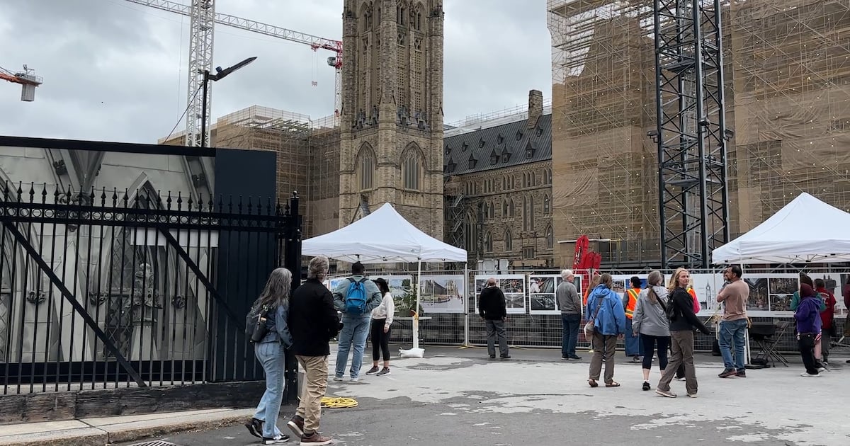 A look at the construction on Parliament Hill during Doors Open Ottawa