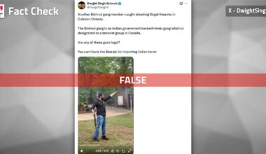 Fact File: Video shows man shooting guns in U.S., not Ontario gang member