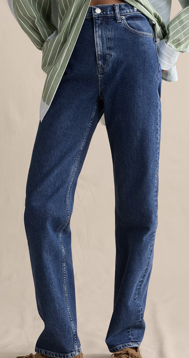 Banana Republic, High-Rise 90s Straight Jean (Was $120)