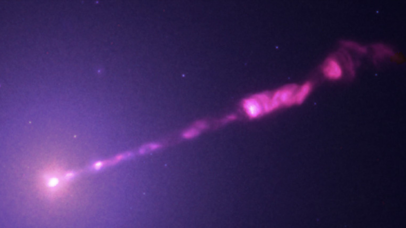 A jet erupts from M87* the first black hole imaged by humanity
