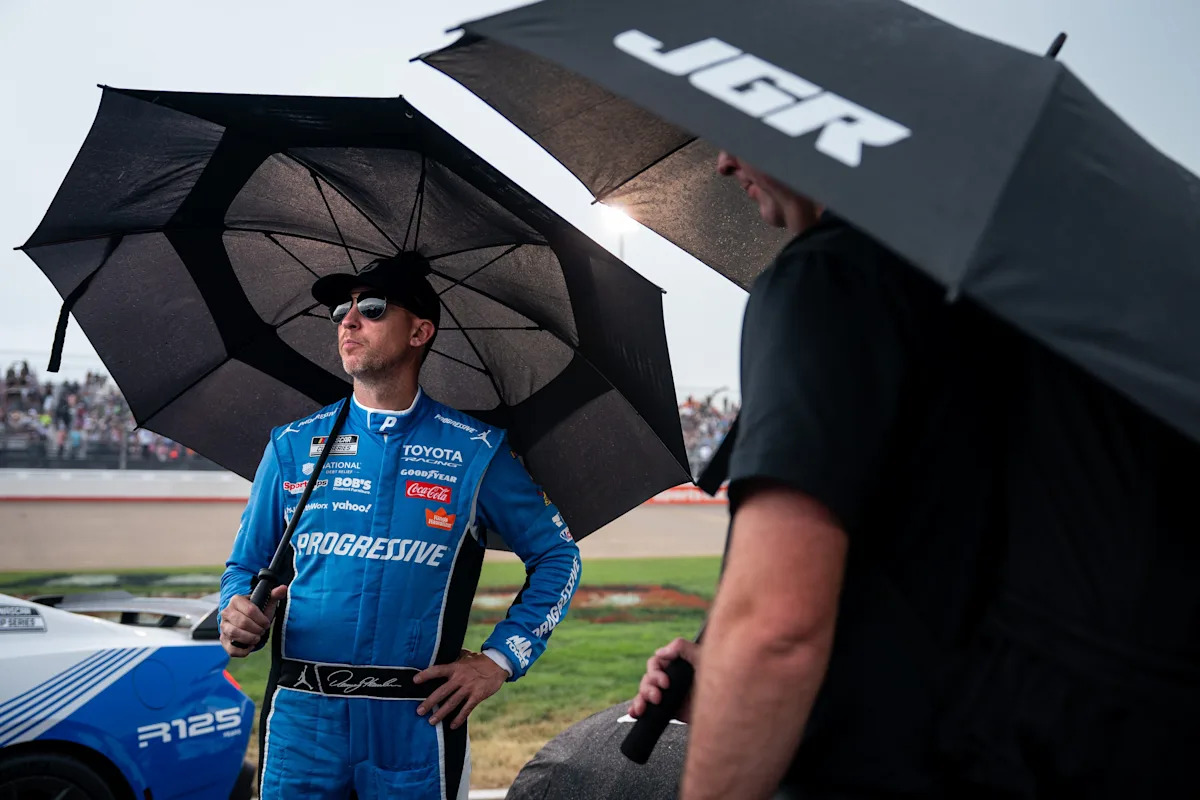 Why Denny Hamlin was penalized at start of NASCAR Nashville race