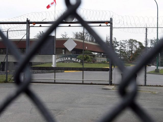 William Head Institution is shown through a security fence in Victoria, B.C., on Wednesday, Feb. 27, 2008.THE CANADIAN PRESS/Adrian Lam
