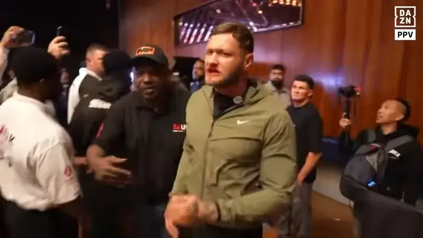 Stacks was involved in an altercation with McCann (YouTube/DAZN Boxing)