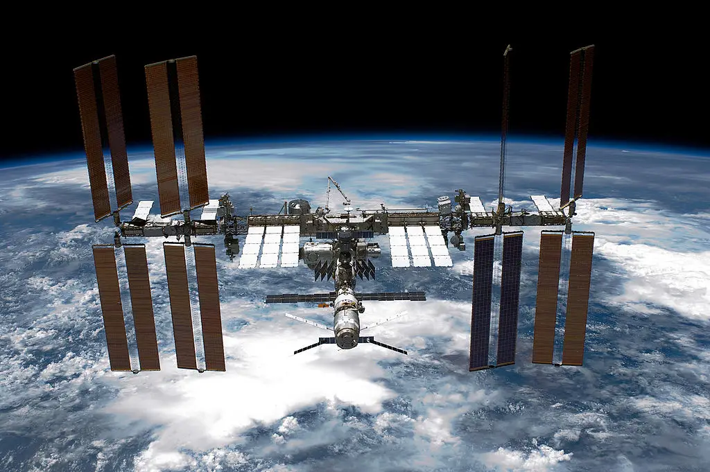 Letting the ISS drop naturally would be too much of a risk, as materials would be destroyed and people's lives put at risk (NASA via Getty Images)