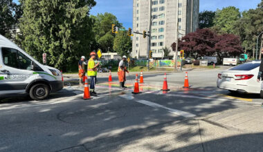 Rainbow crosswalk in Surrey vandalized in what advocates call 'act of hate'