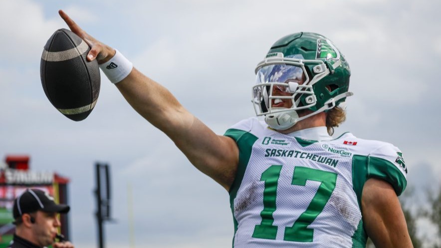 Riders out-gallop Stamps in overtime thriller, win 40-37