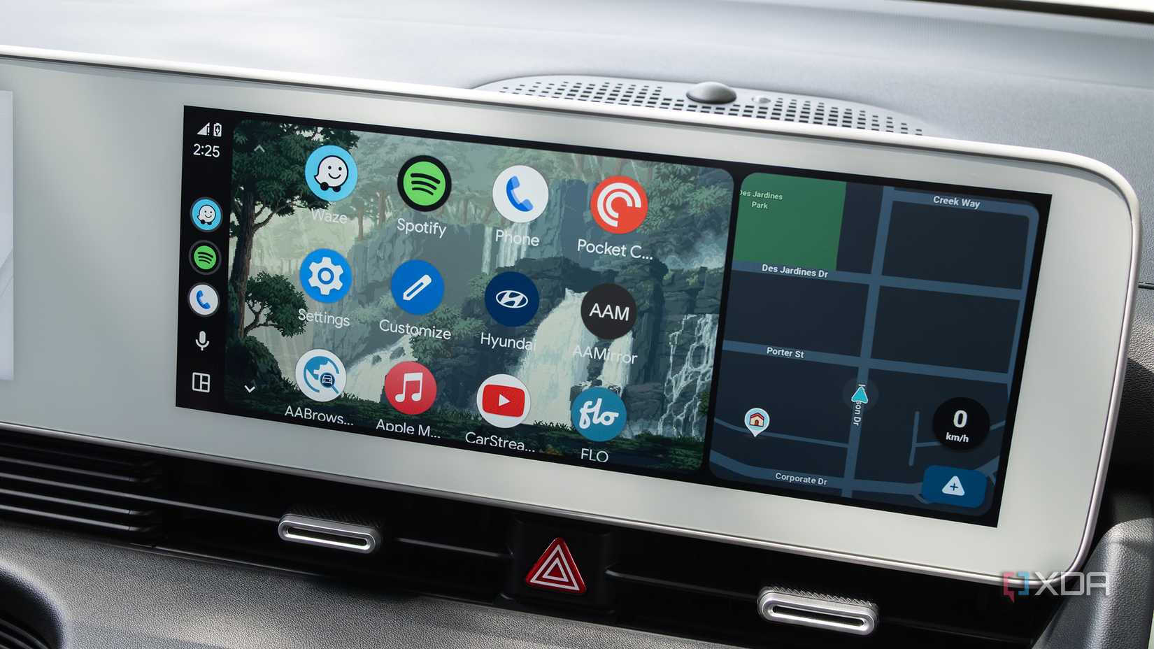 Android Auto's home screen