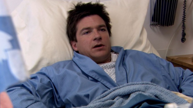 Michael Bluth in a hospital bed