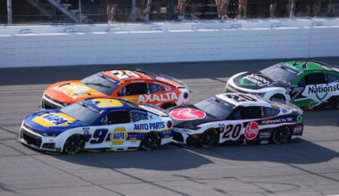 Christopher Bell takes on NASCAR's Tricky Triangle with a cast on his broken left wrist