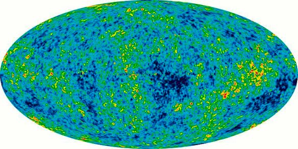 The cosmic microwave background (CMB) as mapped by the WMAP satellite, can be used to  estimate the expansion rate of the universe.