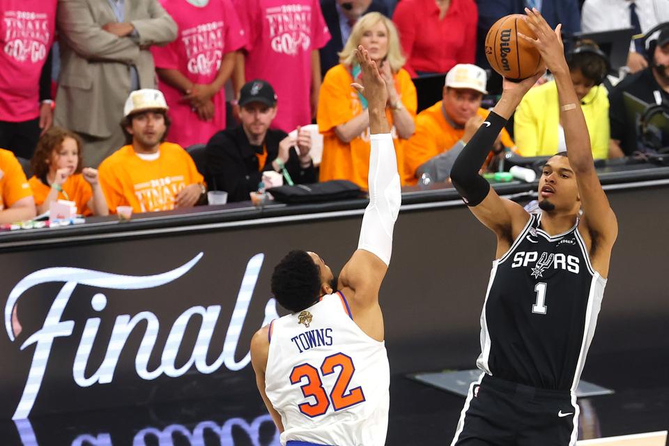How Knicks’ Karl-Anthony Towns Limited Victor Wembanyama In NBA Finals