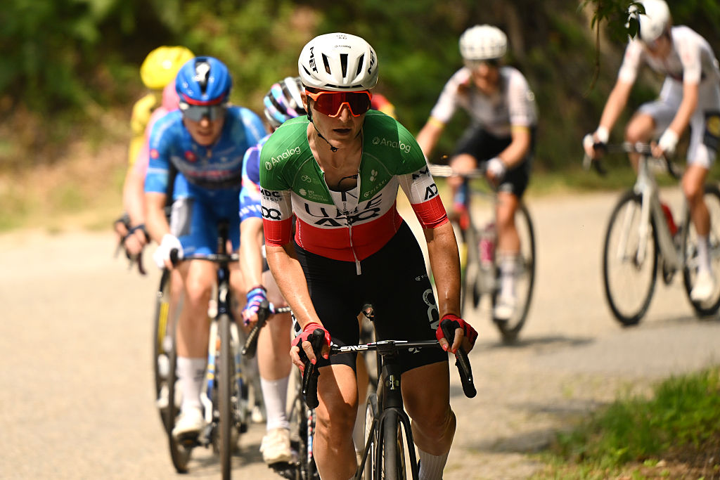 Elisa Longo Borghini (UAE Team ADQ) during stage 9 of the 2026 Giro d'Italia Women in Saluzzo, Italy. (Photo by Luc Claessen/Getty Images)