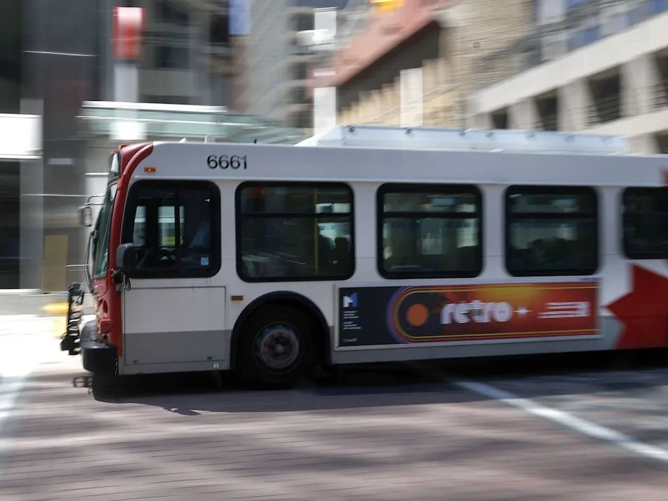 OC Transpo bus in downtown Ottawa in a file photo. The transit agency is hoping to bring on more staff to prevent future staffing shortages.