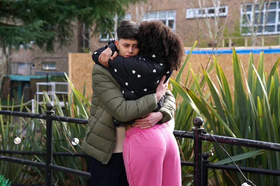 Ant Hutchinson and Kathleen-Angel McQueen in Hollyoaks ant hutchinson and kathleen angel mcqueen in hollyoaks