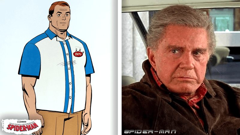 Uncle Ben Parker in bowling shirt in 'Your Friendly Neighborhood Spider-Man,