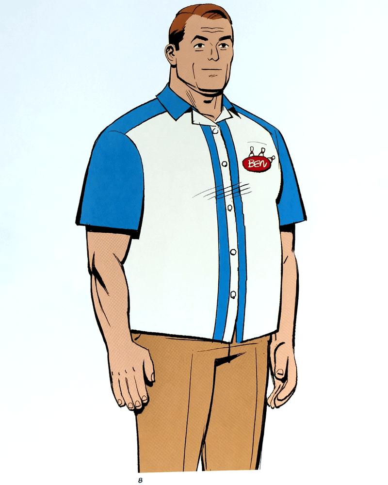 Uncle Ben Parker in bowling shirt in 'Your Friendly Neighborhood Spider-Man.'