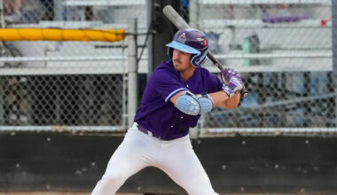 Star outfielder Carter Beck (pictured) did not return for a third season with the Western Canadian Baseball League's Saskatoon Berries this summer as he prepares for the 2026 MLB Draft Combine. (Steve Hiscock/Saskatoon Berries)