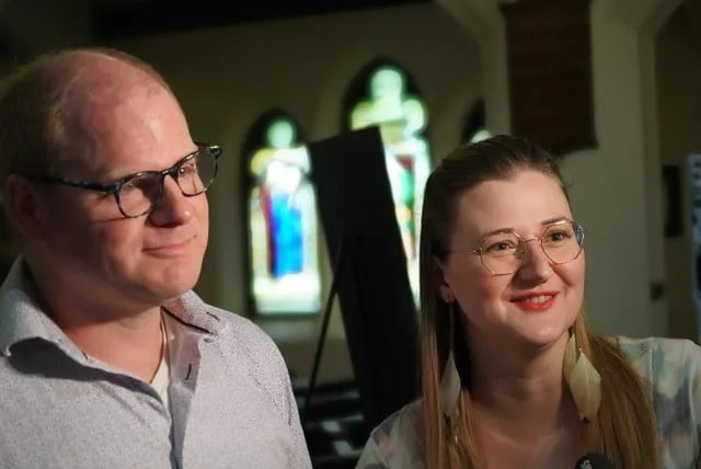 David and Kelly EisBrenner married at All Saints' Anglican Church in Winnipeg 13 years ago.