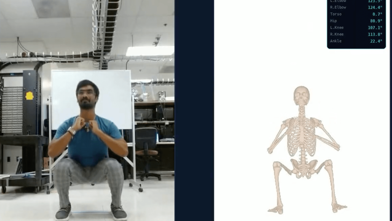 AI, computer-vision exercise coaching program