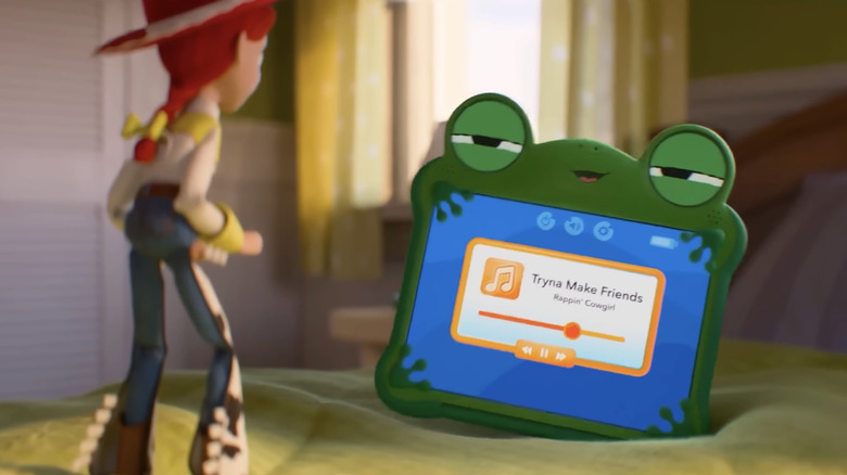 Lilypad raps Jessie's words back to her in Toy Story 5