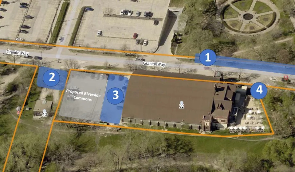 The City of Winnipeg released this updated parking plan for the Granite Curling Club, which replaces most of the parking spaces that would be taken up by a proposed housing development. The plan would eliminate 60 out of the 80 existing spaces. The city's plan would replace 50 of those spaces around the club and on the adjacent Granite Way.