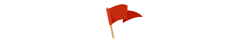 Illustration of red flag